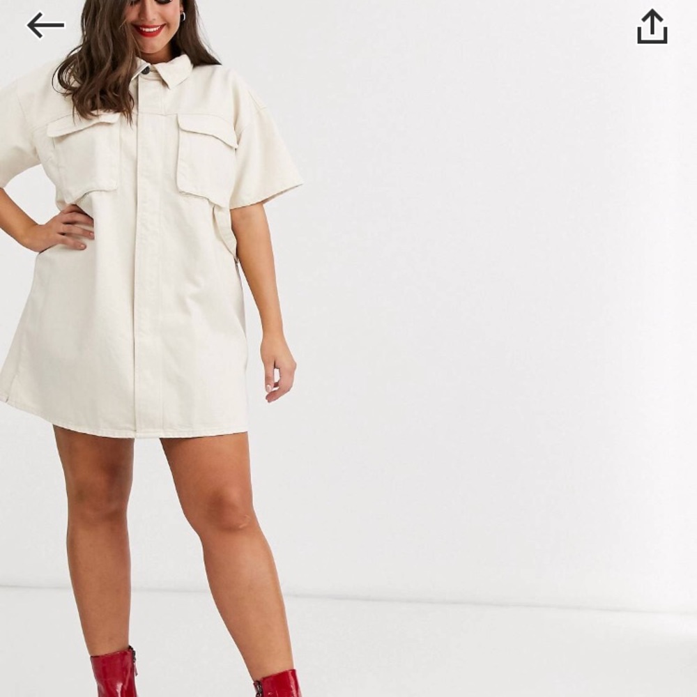 ASOS DESIGN curve denim dress